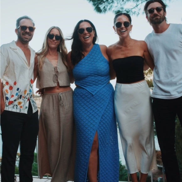 Sabo Skirt Blue Knit Set - Picture 1 of 3